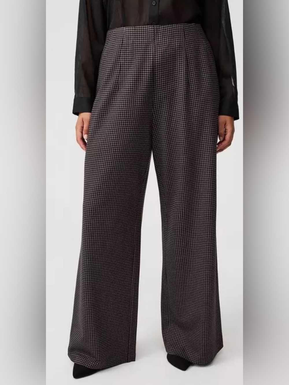 Pull-On Wide-Leg Lightweight Ponte Pant. 2X - Picture 2 of 11